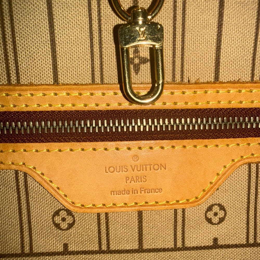 2008 Louis Vuitton Neverfull M/M Monogram Leather Trim Tote Shoulder Bag AR0068 - Picture 8 of 12